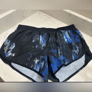 Under Armour Black and Blue Athletic Shorts